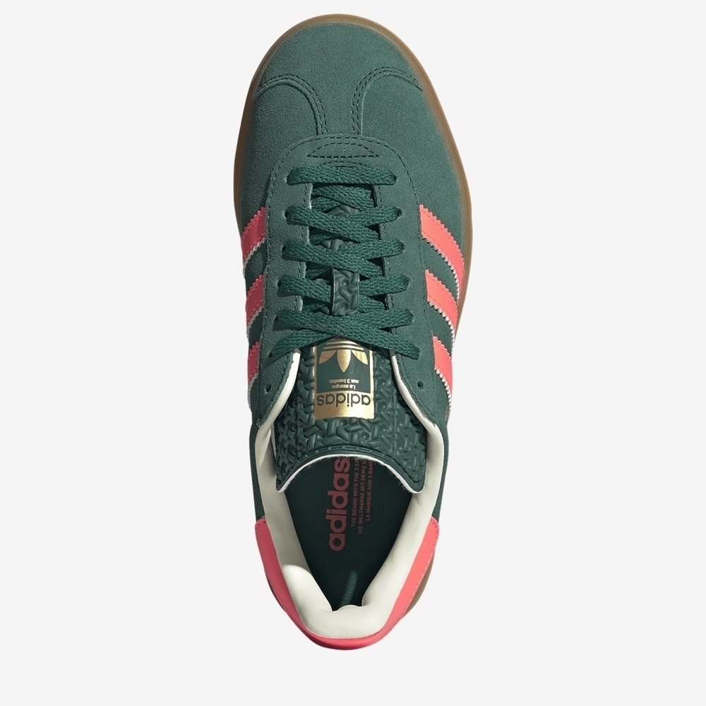 Adidas Gazelle Bold Teal and Coral Sneakers Womens Sz 8.5 M 7 - Picture 3 of 3